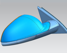 汽车后视镜工业抄数设计